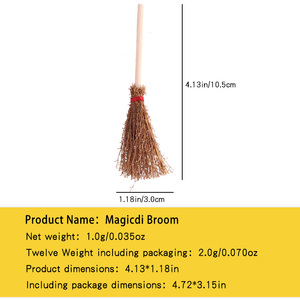 Miniature Food Play <b>Magic</b> Broom Mini <b>Model</b> 1:12 Dollhouse Cleaning Tool DIY Accessories Dollhouse - Product Image 5