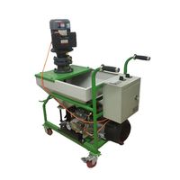 Mesin Plester Gypsum Dengan Teknologi Baru Fase Tunggal Pompa Semprot Putty Mesin Plester Otomatis untuk Dinding