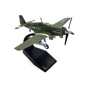 Modèle d'<span class=keywords><strong>avion</strong></span> de chasse P-51 Mustang de la Seconde Guerre mondiale à l'échelle 1/72 en métal moulé sous pression pour collection - Product Image 5