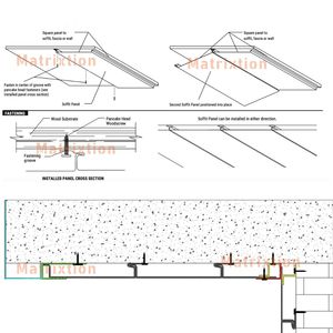 Paneles de Soffit de Aluminio Blanco, Revestimiento de Techo Exterior, Tablero de Soffit Ventilado para Aleros de Casa - Product Image 4