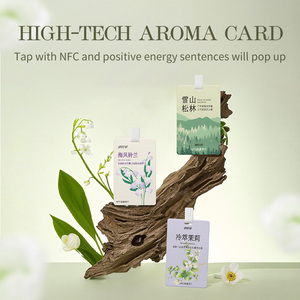 Scheda di terapia dell'aroma Smart Tech NFC oli essenziali naturali <span class=keywords><strong>citazioni</strong></span> ispiratrici tocco attivato Mini Tag per auto/casa 13.56MHz - Product Image 2