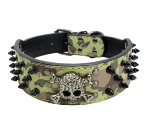 Venta al por mayor <span class=keywords><strong>collar</strong></span> de perro de cuero con pinchos con remaches de bala suave y ajustable para perros pequeños, medianos y grandes - Product Image 5