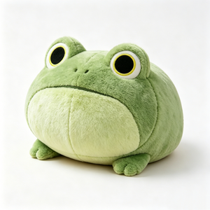 Customized frog cuddle pillow, cottagecore bedroom decor plush, kids swamp animal plush gift, bedtime <b>squishy</b> comfort toy - Product Image 1
