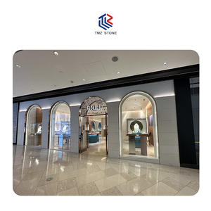 Tmz OEM/ODM màu be travertine nhà máy bên Bảng hàng đầu hàng loạt Thổ Nhĩ Kỳ Roman travertine giao diện điều khiển Bảng cho cửa hàng sang trọng - Product Image 4