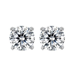Dinle Moissanite Stud <b>Earrings</b> 20 30 1ct Screw <b>Back</b> Sterling Silver Everyday Wear - Product Image 2