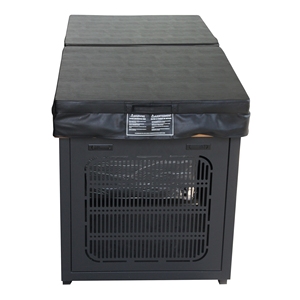 Enfriador de inmersión en frío con filtro y ozono, con cubierta negra, para sauna exterior y baño de hielo. - Product Image 3