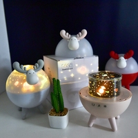 Lampe projecteur d'étoiles à LED pour la chambre à coucher Veilleuse couleur chaude alimentée par batterie 5V pour la chambre à coucher