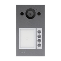 Kit Kontrol Akses Biometrik Hikvision DS-KH6320-WTE1 Seri KH6, Stasiun Dalam Ruangan Berbasis IP, Interkom Video IP, Penglihatan Malam, Layar 7-inci