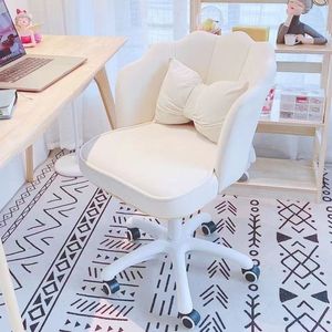 Chaise de bureau pivotante et réglable en hauteur, avec coussin de maquillage, pour chambre à coucher, coiffeuse ou salon, avec fonction pivotante - Vente en gros - Product Image 3