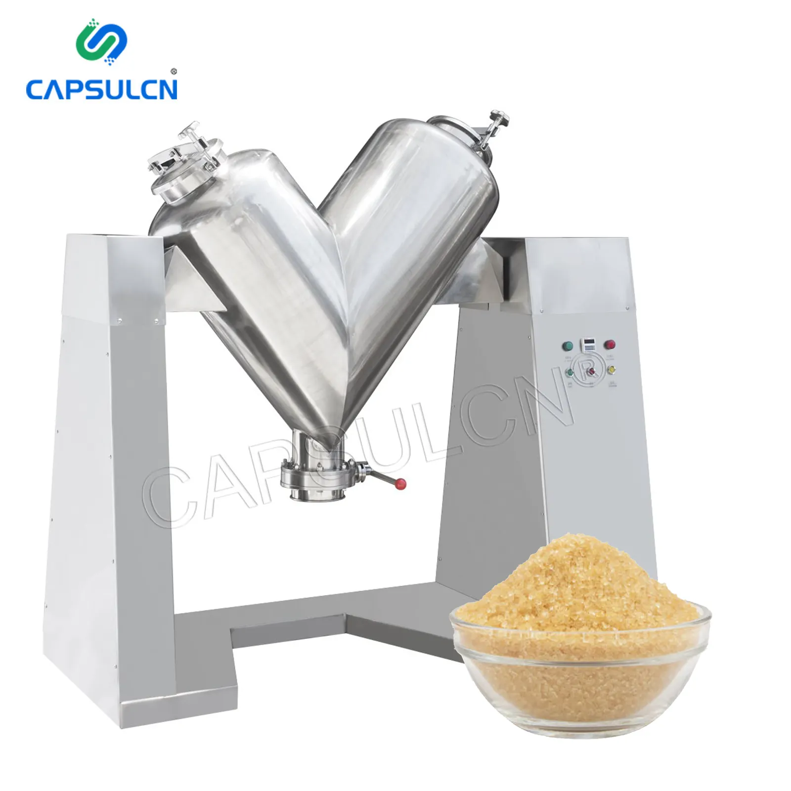 V-200 yüksek kalite dikey V tipi kahve süt proteini gurme granül kuru katı toz karıştırma makinesi gıda kuru toz mikser