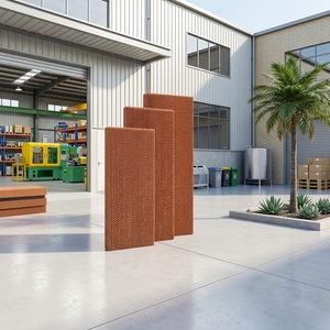 Odorless 1500x600x150mm Brown <b>Cooling</b> <b>Pad</b> Pure Kraft Paper Evaporative Curtain Reliable Livestock Hardware - Product Image 1