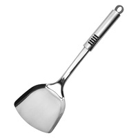 Spatule de retourneur solide de tourneur fendue en métal de cuisine d'acier inoxydable chinois