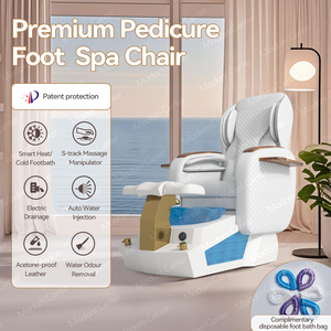 Madamcenter Foot Spa Furniture Chaise <span class=keywords><strong>De</strong></span> Pédicure Silla <span class=keywords><strong>De</strong></span> Pedicura Para Spa Salon avec Chaud Froid Pédicure Évier Bol Pied Spa Bassin - Product Image 2