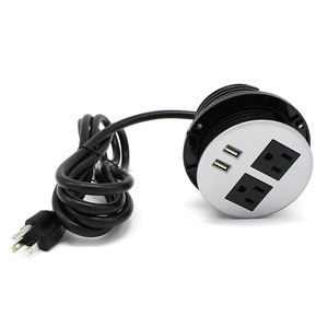Enchufe <span class=keywords><strong>de</strong></span> Extensión Empotrado para Mesa <span class=keywords><strong>de</strong></span> Conferencia, Sofá, 2 Tomas <span class=keywords><strong>de</strong></span> Corriente, 2 Puertos USB, Mueble <span class=keywords><strong>de</strong></span> Hotel, Conector <span class=keywords><strong>de</strong></span> Sobremesa - Product Image 2