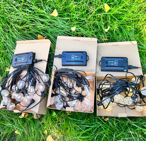 Garland Street Deco Solar G40 Remote Control Waterproof Wedding Lamp Solar Globe Patio Fesoon <strong>String</strong> <strong>Light</strong> - Product Image 4