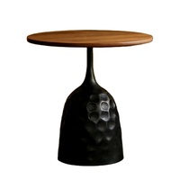Table basse en bois et métal SWT 2026, facile à assembler, meubles modernes pour salon, table d'appoint