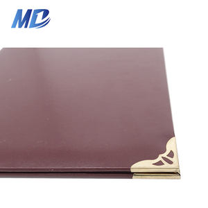 Fundas de Diploma Personalizadas de Cuero PU, Porta Diplomas de Graduación con Esquinas de Metal Dorado - Product Image 5