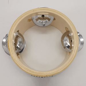Tambourin en bois de 4 pouces de haute qualité, faible MOQ, prix attractif, son clair, instrument de percussion, cadeau musical - Product Image 4