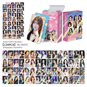 <span class=keywords><strong>KPOP</strong></span> 124 pièces/boîte TW <span class=keywords><strong>MOMO</strong></span> SANA MINA THIS IS for WORLD TOUR Carte photo laser Lomo Card Photo Card - Product Image 2