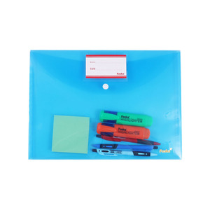 Foska A4 FC formato impermeabile e resistente all'abrasione <span class=keywords><strong>buste</strong></span> in <span class=keywords><strong>plastica</strong></span> PP in poli <span class=keywords><strong>buste</strong></span> con chiusura sicura e tasca per etichette - Product Image 1