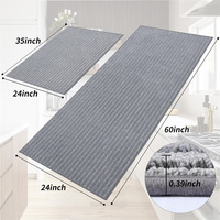 Modern Tufted Polyester Machine Washable Stain Resistant Kitchen Floor Mat 2PCS Anti-Skid Kitchen Runner Rugs Set