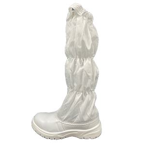 5MM Stripe Industrial White Anti-smash Anti-statique Sécurité Cylindre Bottes Atelier ESD Chaussons pour Cleanroom Steel Toe ESD Bottes - Product Image 1