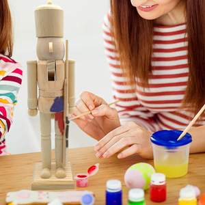 38cm DIY Nutcracker King Soldier Puppet Creative Handmade Toy for <b>Christmas</b> Party Decor New in Stock - Product Image 4