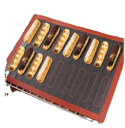 30 x 40 cm antihaftbeschichtete Silikon-Bäckmatte Blech hitzebeständig hohlgewebtes Öfen-Bekleidungsmatte für Brot Gebäck Werkzeuge Küche Kiste