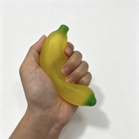 Jouets anti-stress en TPR écologiques en gros, en forme de banane, à presser