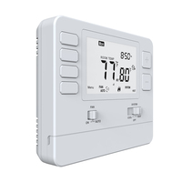 Termostat Digital Programmable 24V 1 Panas 1 Dingin untuk Pengontrol HVAC Ruangan, Pendingin & Pemanas AC Rumah Tangga