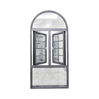 Fenêtres en aluminium à battants WANJIA pour l'intérieur des maisons, fenêtres à battants françaises en aluminium, fenêtres à battants à double vitrage