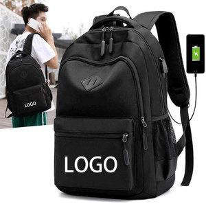 Mochila personalizada para ordenador portátil con cargador USB, mochila multifuncional impermeable de viaje, mochila inteligente - Product Image 1