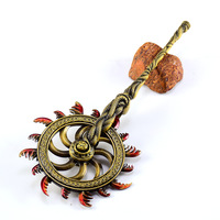   Model Senjata Periferal Game, Kerajinan Logam, Ornamen Roda Spiken Giza 22CM Versi Bearing Berputar, Properti COS
