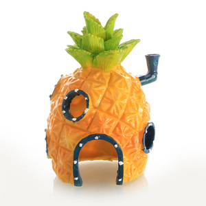 <span class=keywords><strong>Spongebob</strong></span> casa acquario decorazione con resina ananas casa rifugio fori dei <span class=keywords><strong>cartoni</strong></span> <span class=keywords><strong>animati</strong></span> ornamenti per gamberetti e rifugi per pesci - Product Image 5