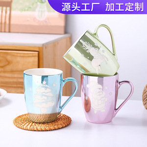 Cute Christmas Ceramic <b>Mug</b> 350ml Cartoon Design For Party Gift - Product Image 5