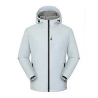 Veste de randonnée imperméable coupe-vent chaude et humide Logo personnalisé Veste de sport décontractée Coupe-vent Veste d'extérieur