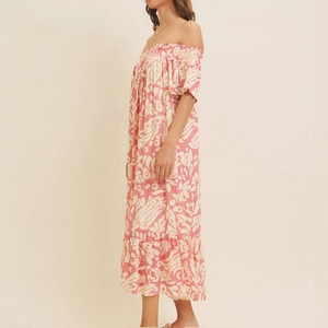 Robe hawaïenne à bandeau élastique personnalisée par un designer, de haute qualité, en rayonne pré-lavée, robes décontractées tendance - Product Image 3