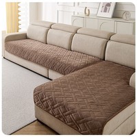 Coussin de canapé pour animaux de compagnie exclusif transfrontalier à ultrasons, antidérapant, en peluche, rembourré en coton PP, résistant aux chats, style minimaliste, tapis rectangulaire