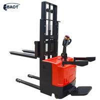 Chariot élévateur électrique compact 300 kg 1,6 m avec fourches réglables pour le chargement et le déchargement des camions