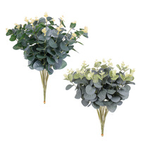 Accessoires pour décorations de Pâques : Guirlandes, fleurs, plantes vertes artificielles, feuilles d'eucalyptus pour mariages et fêtes