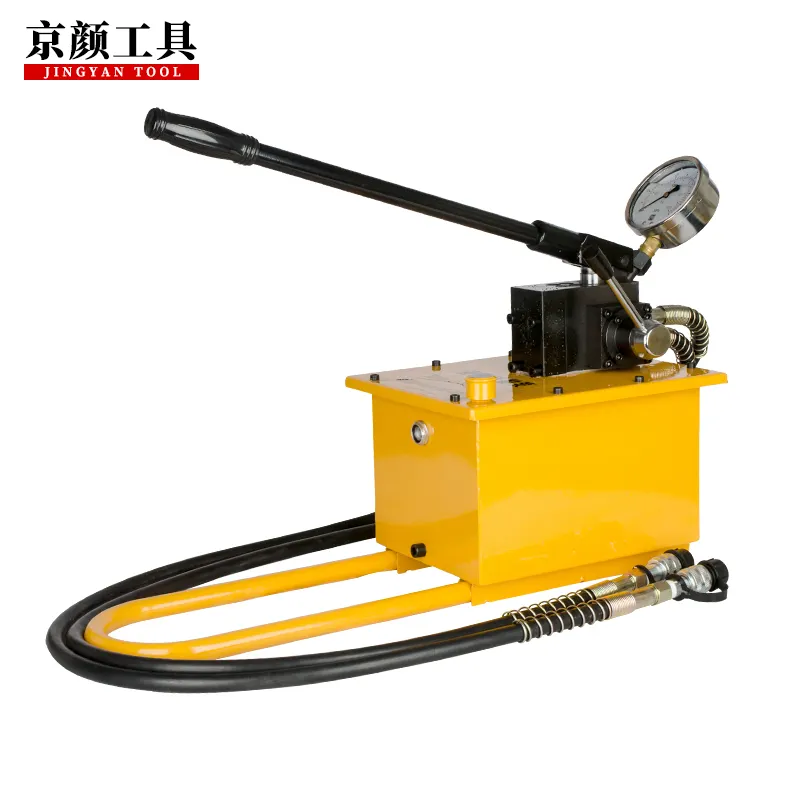 Pompe à main hydraulique manuelle CP-150S avec roues pompe à huile haute pression 70 Mpa double effet