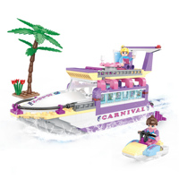 COGO 4508 Puzzle 1000 Série Fille Kit de Modélisme Fille à la Mode Blocs de Construction Bateau de Luxe pour Jouets de Construction de Modèles