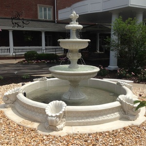 <span class=keywords><strong>Fontaine</strong></span> d'eau <span class=keywords><strong>en</strong></span> marbre blanc avec lions, décoration de jardin, <span class=keywords><strong>fontaine</strong></span> extérieure moderne de grande taille, personnalisée BLVE - Product Image 1