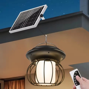 Lampada Solare a Sospensione IP65 Piccola <span class=keywords><strong>per</strong></span> Giardino, Illuminazione Interna ed Esterna con Cavo da 5m <span class=keywords><strong>per</strong></span> Cortile, <span class=keywords><strong>Balcone</strong></span>, Corridoio - Product Image 2