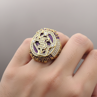 Maßgefertigter 2025 Louisiana State University LSU Klassischer Meisterschaftsring Naturstein Lila Tiger Geschenk