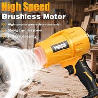 Souffleur électrique sans fil portatif 20V à vitesse variable, 30000 tr/min, sans balais, en plastique, qualité industrielle et bricolage, pour souffler la poussière