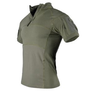 Camiseta Táctica Deportiva DFT904 Verde y Negra con Camuflaje Desértico Digital para Deportes al Aire Libre y Camping, de Manga Corta con Bolsillos en el Brazo - Product Image 3