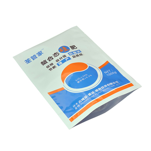 Sacs sous vide PE imprimés sur mesure à trois soudures latérales pour <span class=keywords><strong>engrais</strong></span> au silicium, scellage thermique, résistants à l'humidité, emballage composite haute barrière - Product Image 3