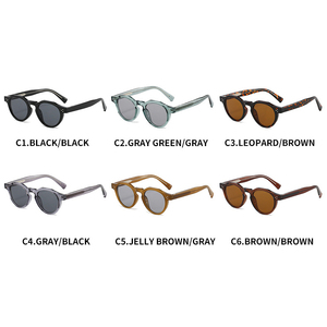 Gafas de Sol de Moda, Gafas de Sol de Diseñador Redondas 2026, Gafas para Hombre, Gafas de Sol de Acetato Personalizadas de Lujo - Product Image 5