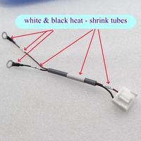 Kabel Harness Inti Tembaga Kustom dengan Selubung PVC, Konektor Terminal O-Ring 4-Pin 2-Core JST VH3.96, Pitch 3.96mm untuk Sepeda Motor